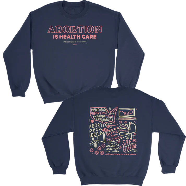 American made custom sweatshirts for National Council for Jewish Women