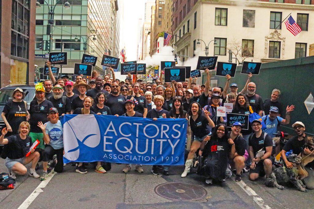 union merch for actor's equity association at Labor Day parade